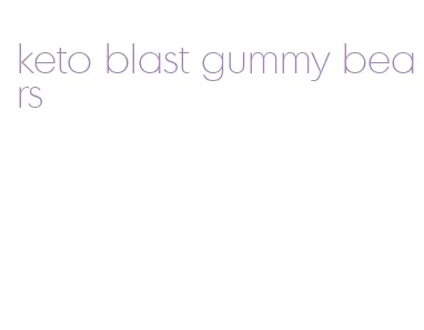 keto blast gummy bears