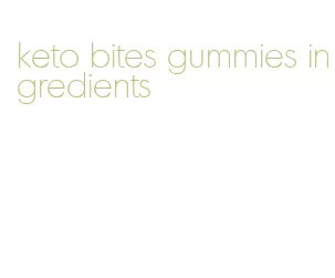 keto bites gummies ingredients