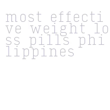 most effective weight loss pills philippines