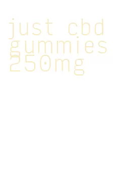 just cbd gummies 250mg