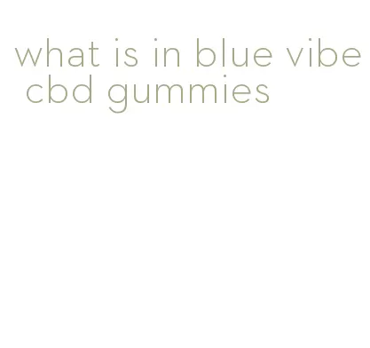 what is in blue vibe cbd gummies
