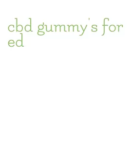 cbd gummy's for ed