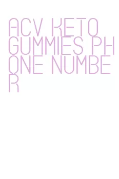 acv keto gummies phone number