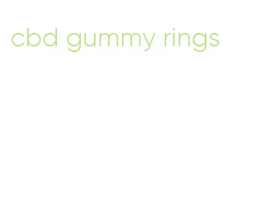 cbd gummy rings