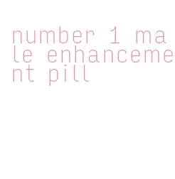 number 1 male enhancement pill