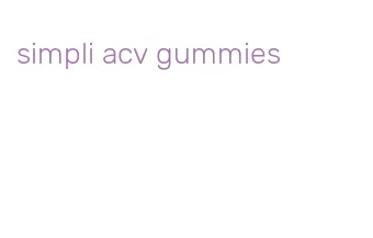 simpli acv gummies