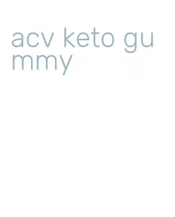 acv keto gummy
