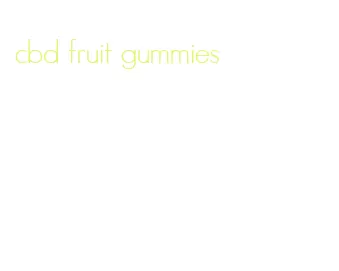 cbd fruit gummies