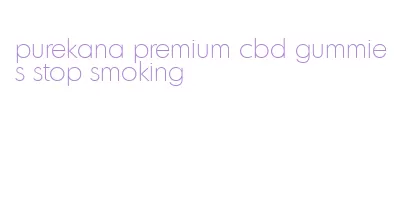 purekana premium cbd gummies stop smoking