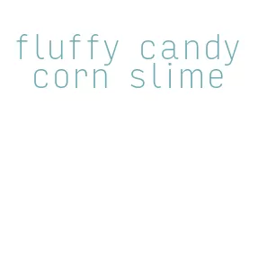 fluffy candy corn slime
