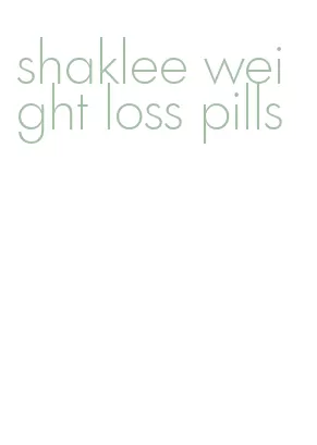 shaklee weight loss pills