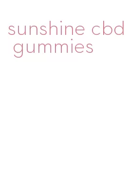 sunshine cbd gummies