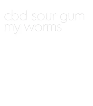 cbd sour gummy worms