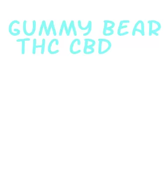 gummy bear thc cbd