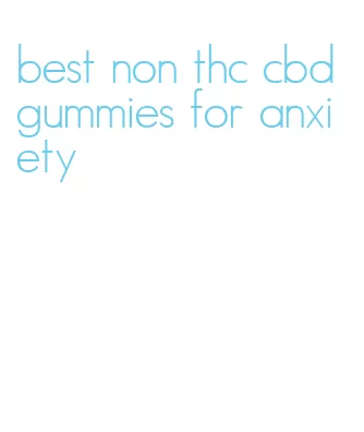 best non thc cbd gummies for anxiety