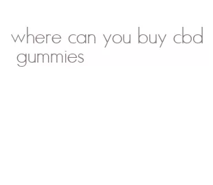 where can you buy cbd gummies