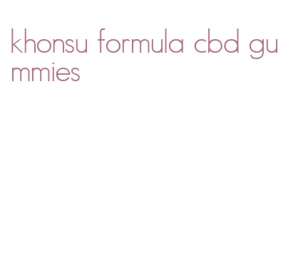 khonsu formula cbd gummies