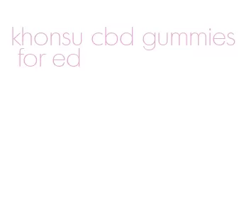 khonsu cbd gummies for ed
