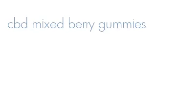 cbd mixed berry gummies