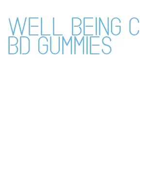 well being cbd gummies