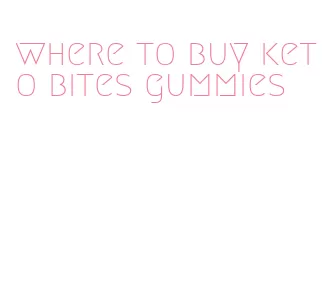 where to buy keto bites gummies