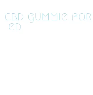 cbd gummie for ed