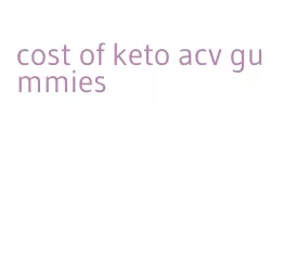 cost of keto acv gummies