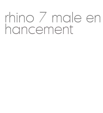rhino 7 male enhancement