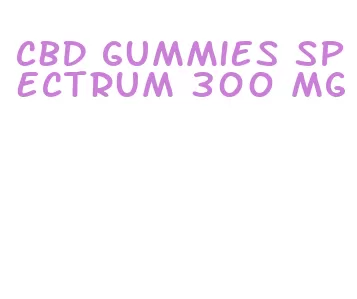 cbd gummies spectrum 300 mg
