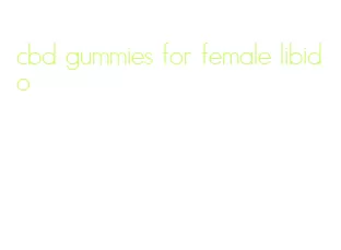 cbd gummies for female libido