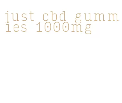 just cbd gummies 1000mg