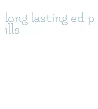 long lasting ed pills