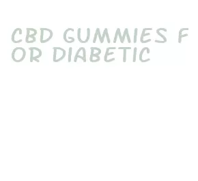 cbd gummies for diabetic