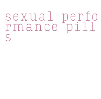 sexual performance pills