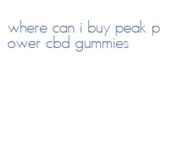 where can i buy peak power cbd gummies
