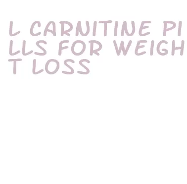 l carnitine pills for weight loss