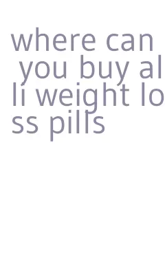 where can you buy alli weight loss pills
