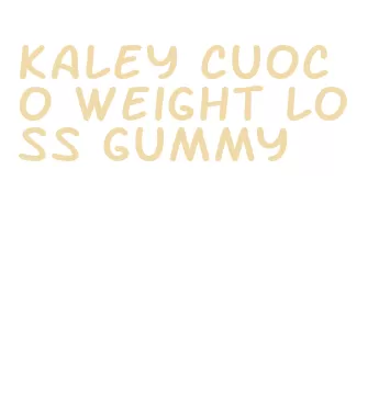 kaley cuoco weight loss gummy