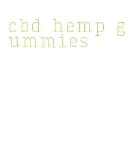cbd hemp gummies
