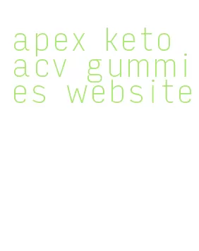apex keto acv gummies website