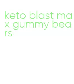 keto blast max gummy bears