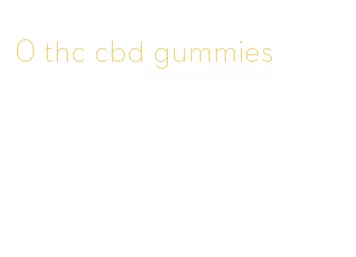 0 thc cbd gummies
