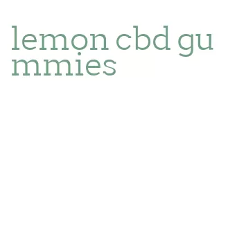 lemon cbd gummies
