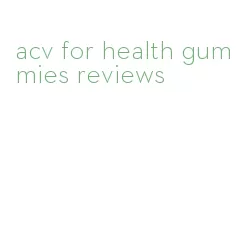 acv for health gummies reviews