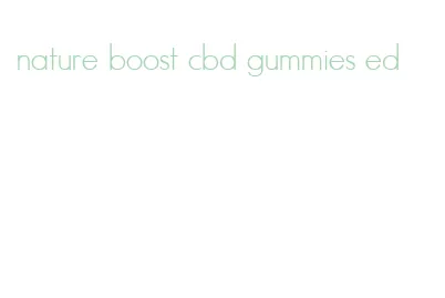 nature boost cbd gummies ed