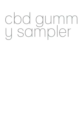 cbd gummy sampler