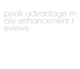 peak advantage male enhancement reviews