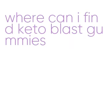 where can i find keto blast gummies