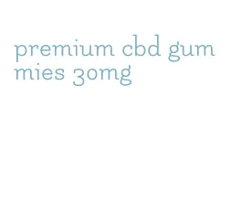 premium cbd gummies 30mg