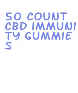 50 count cbd immunity gummies